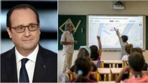 President Hollande annouced an investmenty of one billion euros for digital schools