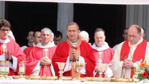 The pentecost Mass in Pontmain