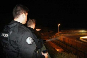 Regular patrols by the Gendarmes hope to discourage migrants from the port