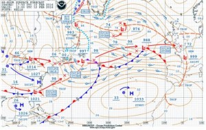 The weather map for Friday