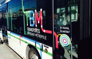 The new logo Transports Bordeaux Metrople, unveiled 