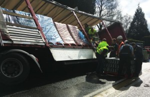 Beers placed on the road at Saint Brandon after accident 