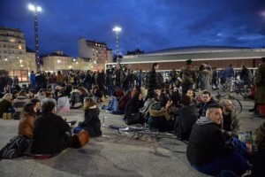 250 people gathered in Rennes for the #nuitdebout