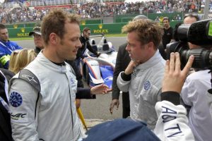 Actor Brad Pitt at the Le Mans 24 hours race