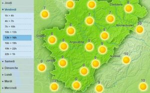 The afternoon promises more sun throughout the department of the Charente