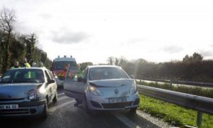 A few minutes later, still on the N165, six cars were involved in two accidents at Landaul in Brittany