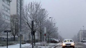 The streets of Angers, this morning. 