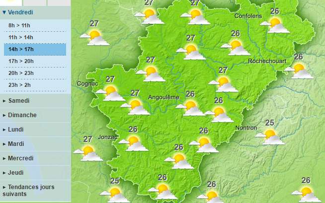 The sun will be out across the Charente department this afternoon