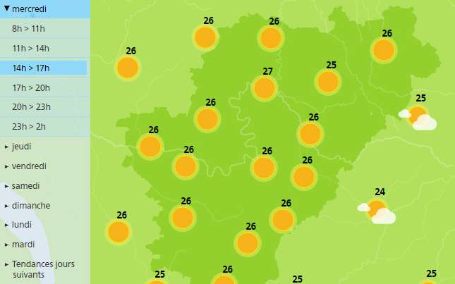 Sunny and warm today in the Charente department