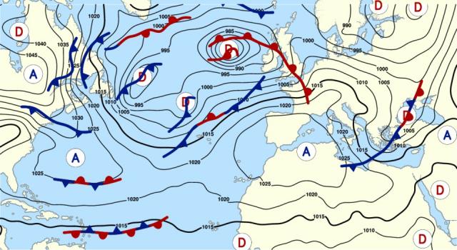 The pressure map for Friday, December 29