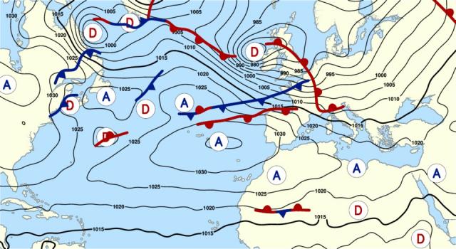 The pressure map for Wednesday, December 27