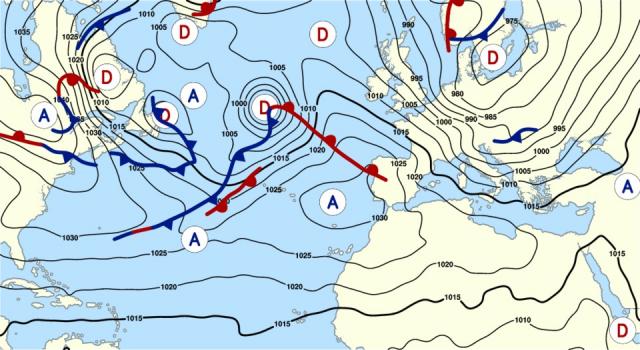 The pressure map for Thursday, December 28