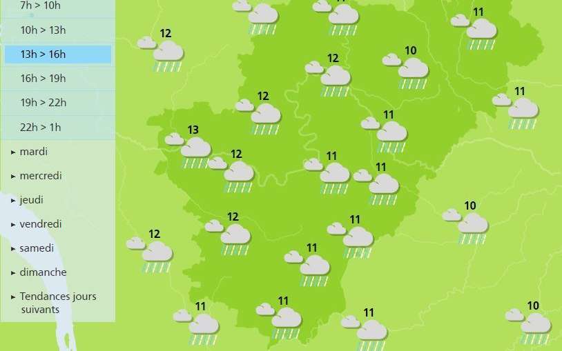 Afternoon weather forecast for the Charente - Meteo France