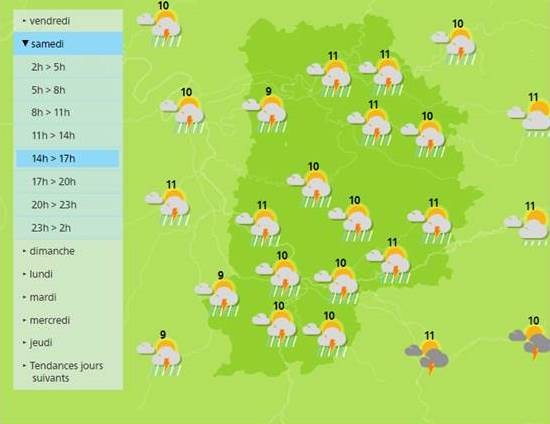 Saturday afternoons will not be sunny in the Seine-et-Marne