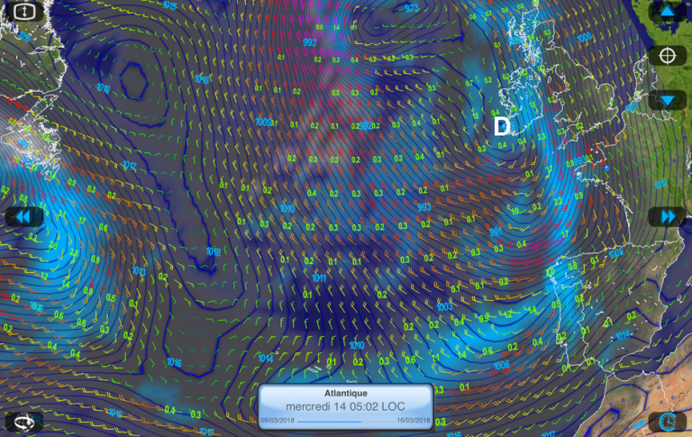 The wind and rain forecast for Wednesday morning.