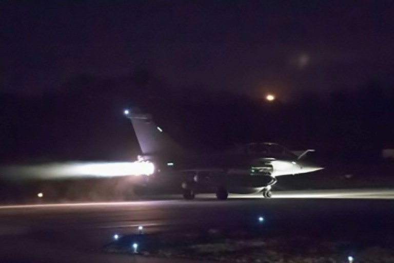 French aircraft used in the strikes in Syria