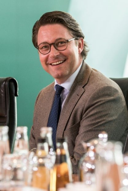 German Transport Minister Andreas Scheuer in Berlin on April 18, 2018. 