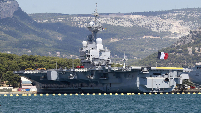France has deployed its Charles de Gaulle aircraft carrier