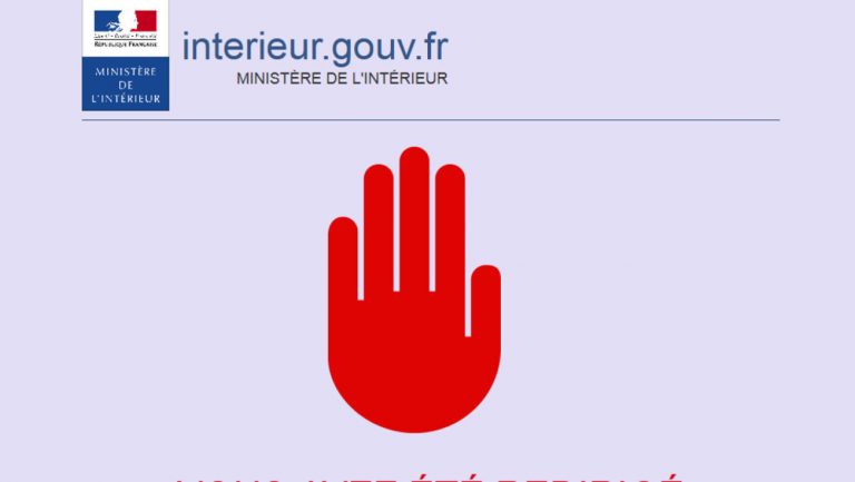 Five websites blocked by the french Government