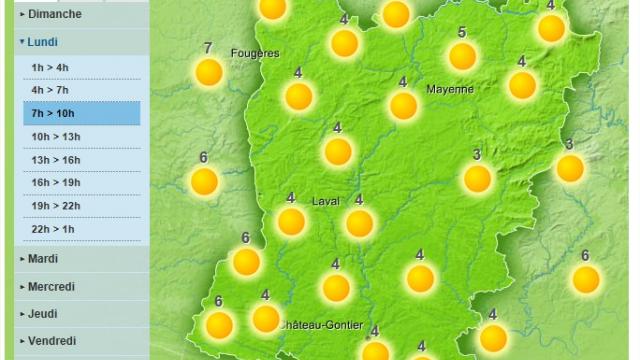 A beautiful sunny day for the weather in Mayenne