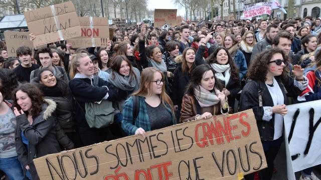 Students will once again be protesting against the proposed labour law in Nantes this afternoon
