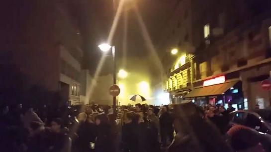 Protestors at the #NuitDebout tried to reach the house of Prime Minister Manuel Valls