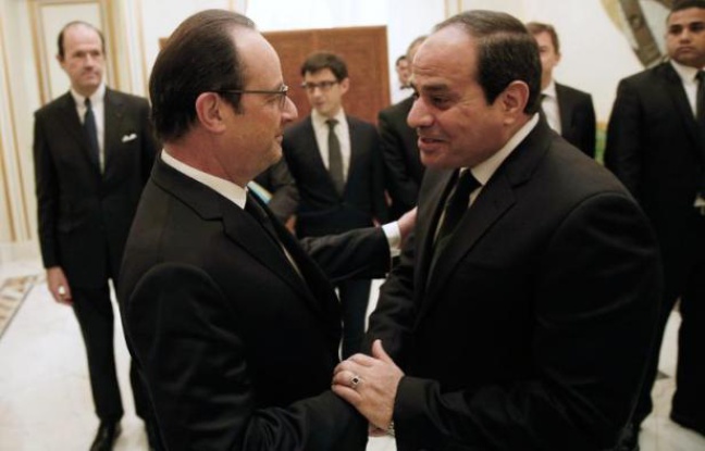 President Francois Hollande visits Eygpt today as part of his Middle east Tour