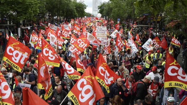 National Day of protest against the Labour law in Paris