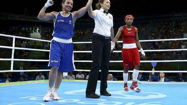 Sarah Ourahmoune is in the olympics boxing final