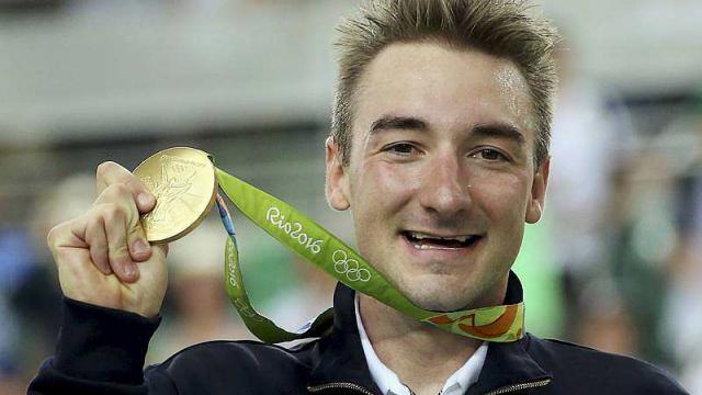 Elia Viviani became Olympic champion in omnium at the Olympics
