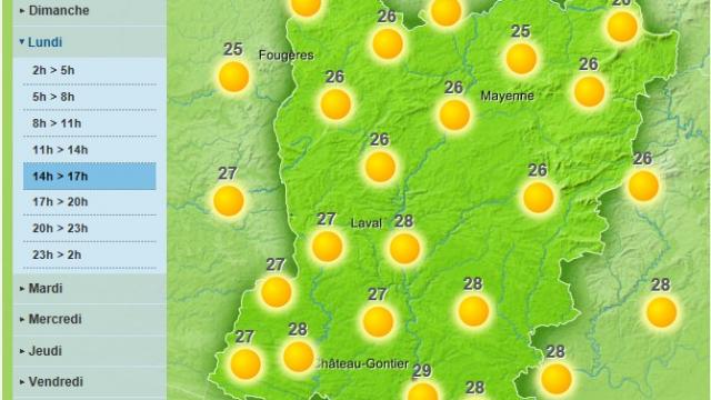 The sun is returning to the Mayenne this Monday