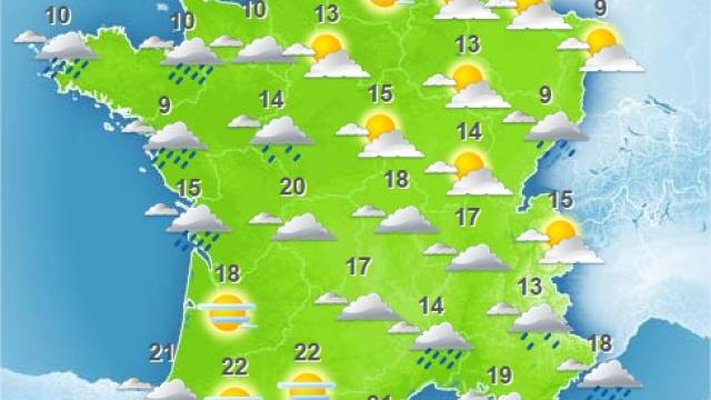 Rain will be the main feature today for the weather in France