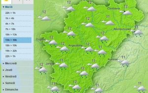 Possibility of the rain returning in the afternoon for the weather in Charente