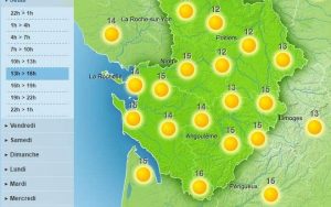A lovely Sunny afternoon is forecast for the Charente region