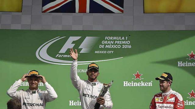 Lewis Hamilton wins the Formula One Mexican Grand prix and equals the record of Alain Prost