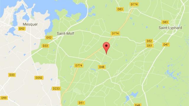 Fire at a house in Guerande