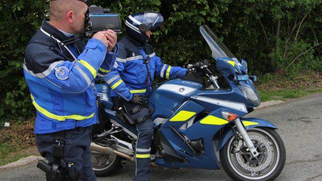 The 23 year old was caught speeding at 150 km/h in Mayenne