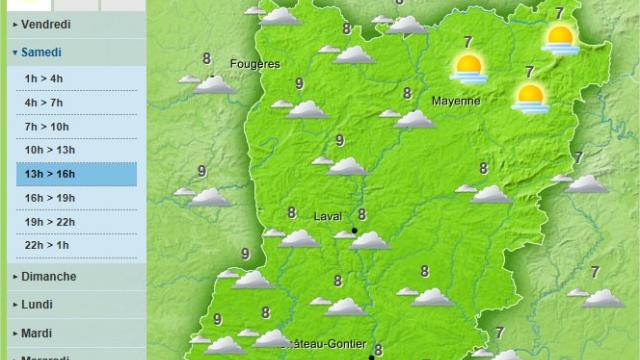 The weather in the Mayenne will be cool but sunny and dry