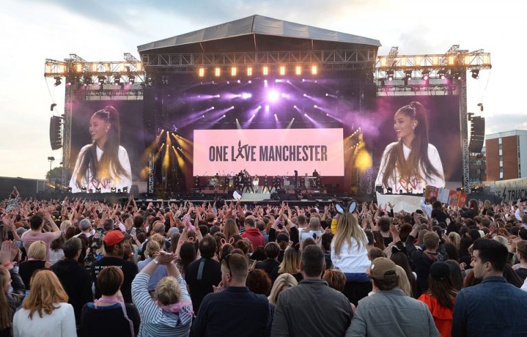Ariana Grande en concert à Manchester, le 4 juin 2017. — Dave Hogan for One Love Manchester