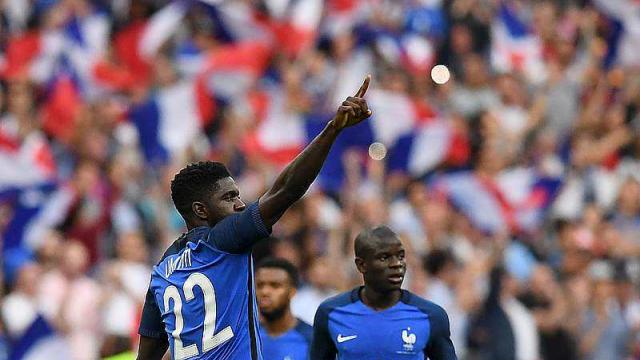 Success for the French team in the friendly football match against England