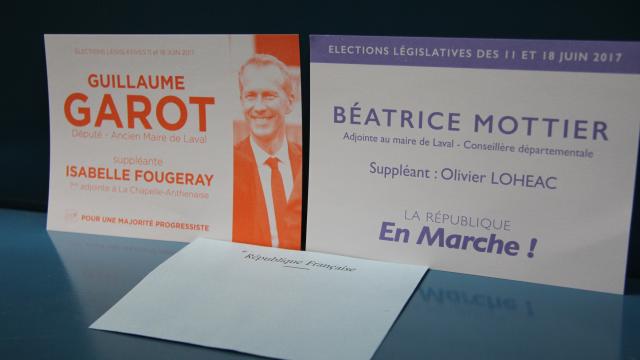 The legislative election results for the Mayenne