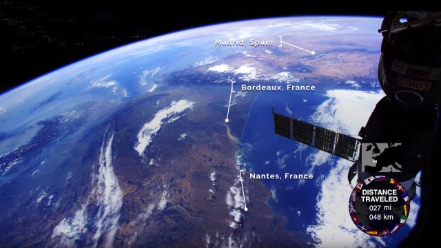 NASA has released ISS filmed the west of France and Europe in ultra high definition.