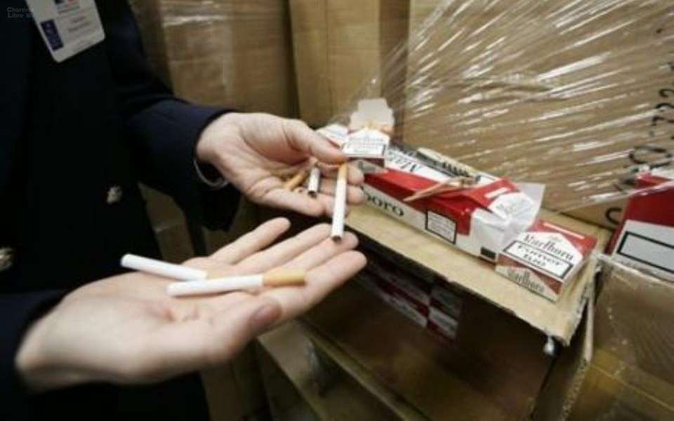 Dunkirk customs have seized 10 tons of smuggled cigarettes