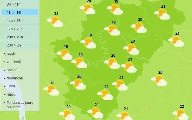 Weather in Charente: Overcast Morning, Sunny Afternoon 1