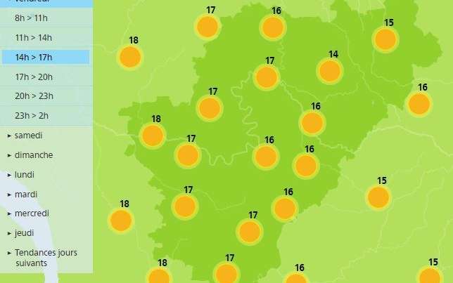 A sunny afternoon is forecast for the Charente department