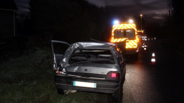 Ice on the roads causing many accidents in Brittany