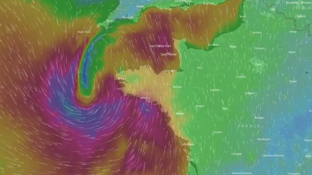 The weather forecast for France after Christmas is for rain, wind and storms