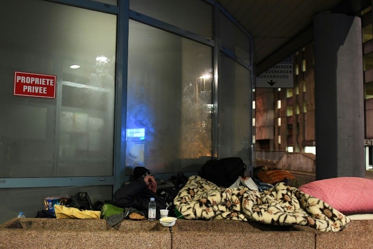 Homeless affected by the cold wave of weather