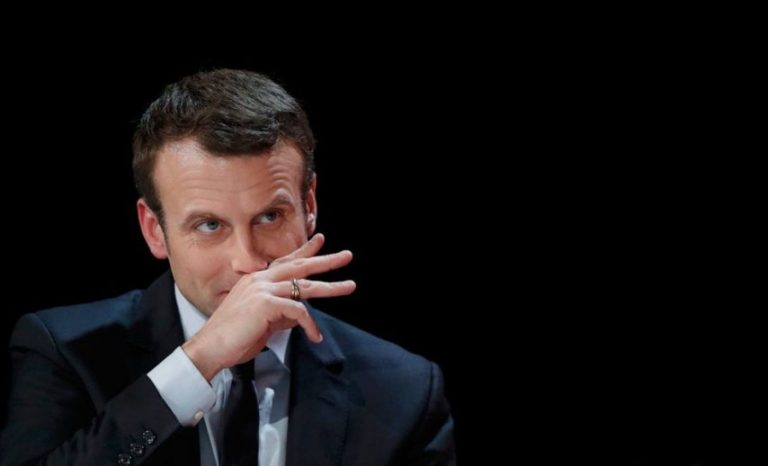 Emmanuel Macron reacts to the violence on May 1st