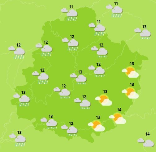 Weather in Sarthe will see the return of the rain